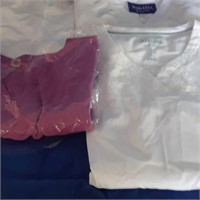Xxsmall uniform tops.  Cotton polyester blend.