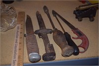 Old Knives, Soldering Irons, Saw