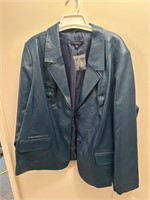 Chadwicks’s Blue Leather Jacket 24W