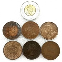 GROS SOUS 1¢ CANADA 1887,1901,1902,1910,1913,1916