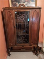 Antique china cabinet 40Wx14Dx63H