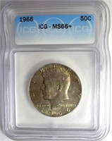 1966 Kennedy ICG MS66+ LISTS $975