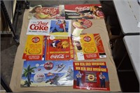 Coca-Cola Posters & Cardboard Signs Lot