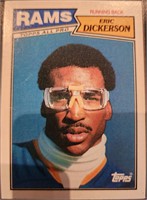 Lot of 8 VTG Eric Dickerson NFL Topps Cards