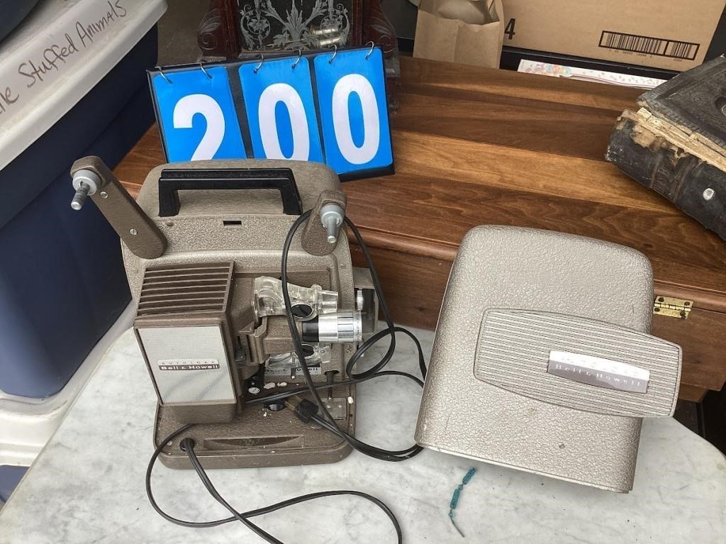 Vintage bell howell movie projector