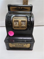 Vintage Uncle Sam Bank (with a few coins)