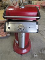 Gas barbacue grill with cover
