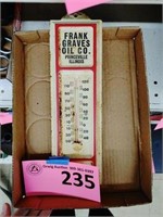 Frank Graves Metal Thermometer