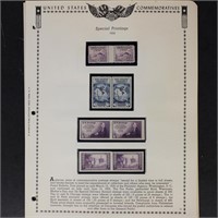 US Stamps "Farley's Follies" Position pieces on Mi