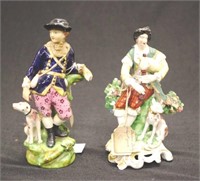 Two antique porcelain figures in the Derby style