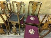 Set of 6 nice maple wood chairs in very good condi