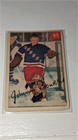 1954 55 Parkhurst Hockey Cards #65 Johnny Bower