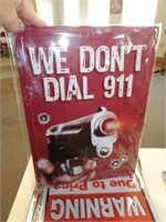 12" X 17" METAL SIGN - 911