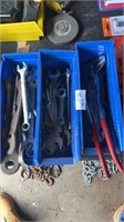 3 bins of wrenches