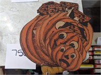 Vintage Halloween Pumpkins - Cardboard