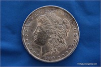 1889 Silver Morgan BU $1 Dollar Coin