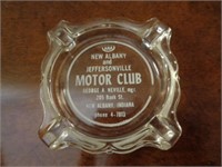 1950'S NEW ALBANY MOTOR CLUB ASHTRAY / LR