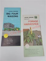 (2) 1960 sales brochures - 12 forage harvester &