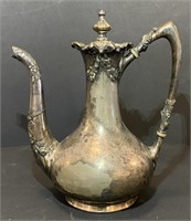 Reed & Barton Silver-Plated Teapot w/ Floral