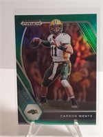 2021 Panini Prizm Draft Picks Green Carson Wentz