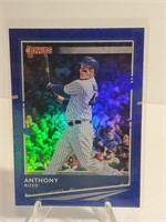 2020 Donruss Blue Holofoil Anthony Rizzo