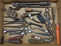 Flat of Old Hand Tools