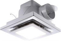 $80 Bathroom Exhaust Fan with LED Light Square