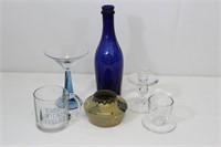 Mixed Lot Cobalt Glass, Pottery