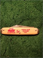 Vintage Coca Cola World Fair 1933  Pocket Knife