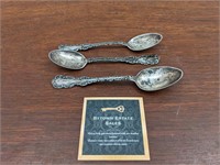 3 Birks Sterling Tea Spoons
