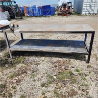 Steel Workbench w  4 1/4"Record Vice 35"× 8'× 36