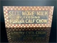 Purina Calf Show Milk Farm Sign