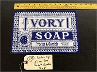 Ivory Soap Procter Gamble porcelain sign 12x8