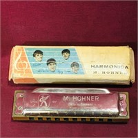 M.Hohner Beatles Harmonica & Box (Vintage)