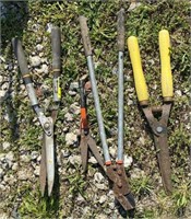 Lot w/ Hedge Trimmers and Limb Cutter