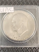 UNC Bicentennial Eisenhower dollar