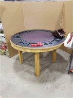 Bumper pool and poker game table