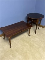 (2) tables- coffee table & end table