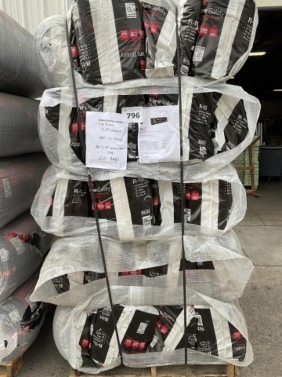 R15 Unfaced Fire Rated Insulation x 20 bags