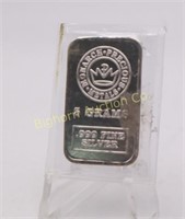 Monarch 5 grams .999 Fine Silver Bar