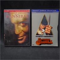 DVD Clockwork Orange and Hannibal
