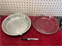 PAIR PIE PLATES