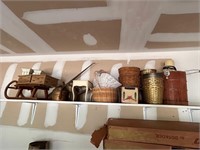 Shelf Lot - Ice Cream Maker, Baskets, Sled, &