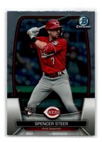 2023 Bowman Chrome Spencer Steer Rookie #52