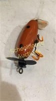 Spotted orange wood lure marked #11
