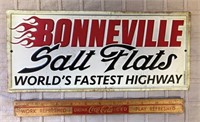 "BONNEVILLE SALT FLATS" SIGN