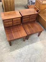 Gorgeous pair of cherry step tables