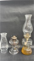 (2) VINTAGE OIL LAMPS