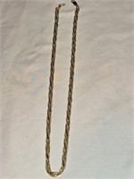 14k Yellow Gold 18 in Braided Necklace 14.22 g