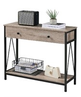 Yaheetech Console Table with Large Drawer and Shel